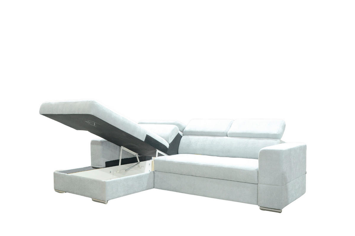 SJEDEĆA GARNITURA drvo, tekstil  siva   - siva, Moderno, drvo/tekstil (270/176cm) - Hom`in