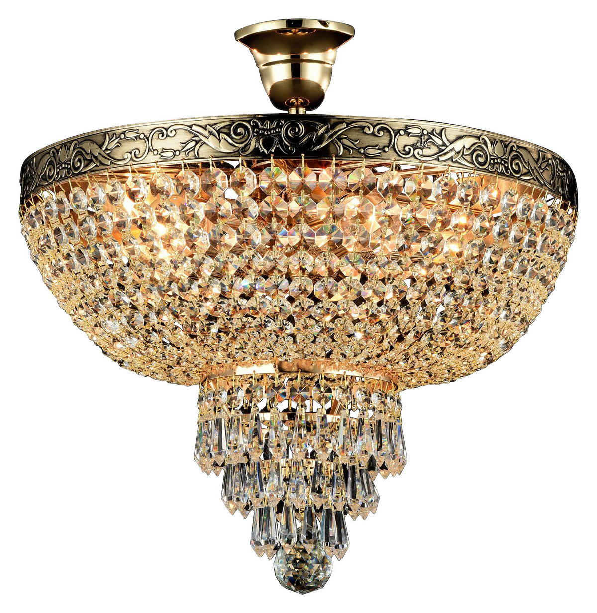 LUSTER     40/37/40 cm    - zlatne boje, Trend, staklo/metal (40/37/40cm) - MAYTONI