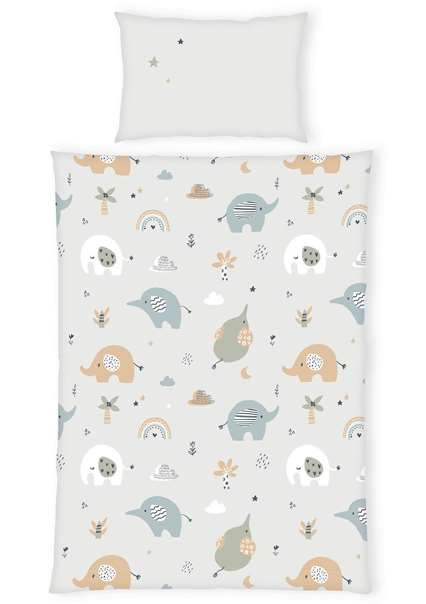 BABYBETTWÄSCHE 100/135 cm  - Multicolor/Grau, Basics, Textil (100/135cm) - Herding