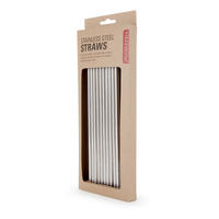 SLAMKA  - srebrne boje, Basics, metal (1,5/26/10cm) - Kikkerland
