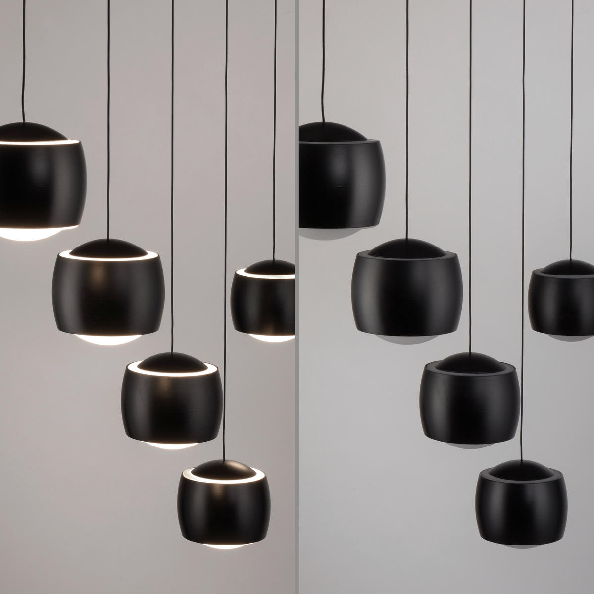 LED-HÄNGELEUCHTE 110/10/220 cm   - Schwarz, Design, Kunststoff/Metall (110/10/220cm)