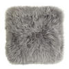 FELLKISSENHÜLLE 35/35 cm  - Hellgrau, KONVENTIONELL, Fell (35/35cm)