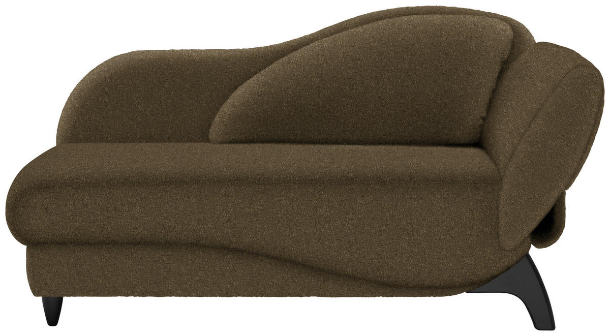 LIEGE in Webstoff Grün  - Schwarz/Grün, MODERN, Holz/Textil (171-190/87/84cm) - Joka