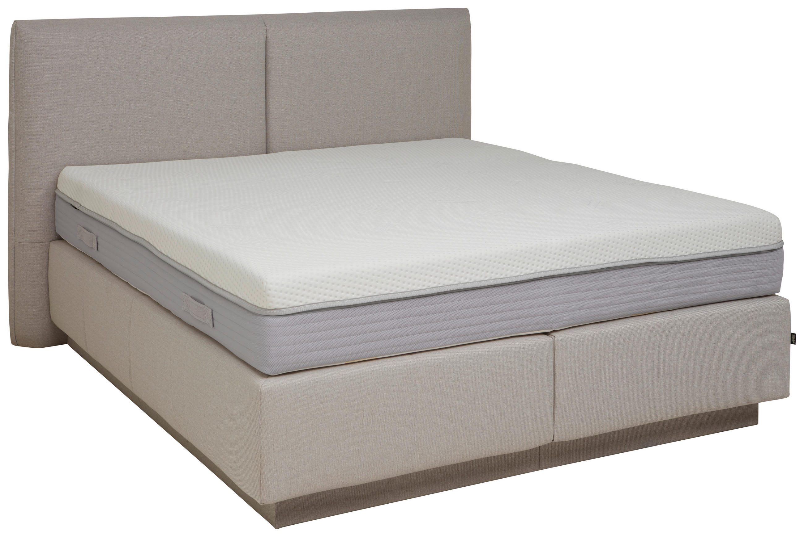 BOXSPRINGBETT 180/200 cm  in Beige  - Beige, KONVENTIONELL, Textil (180/200cm) - Dieter Knoll
