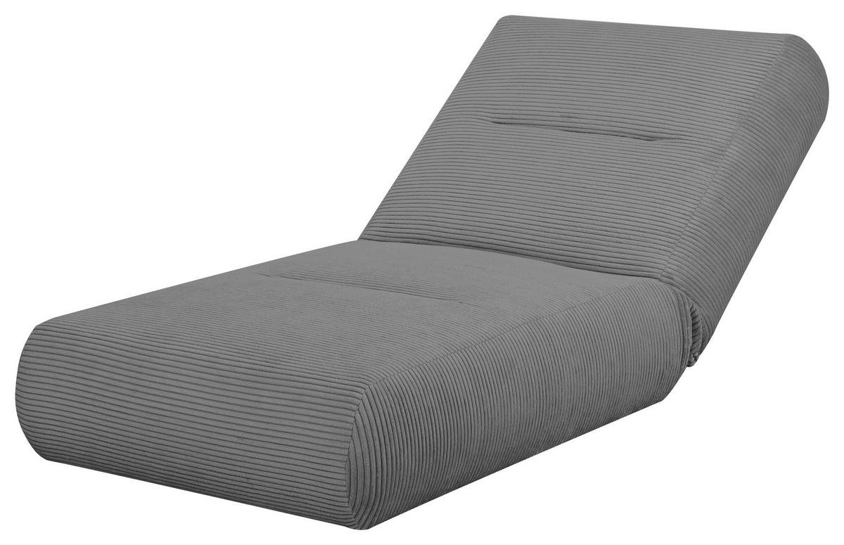 SCHLAFSESSEL in Cord Dunkelgrau  - Dunkelgrau, Design, Textil (81/88/160cm) - Livetastic