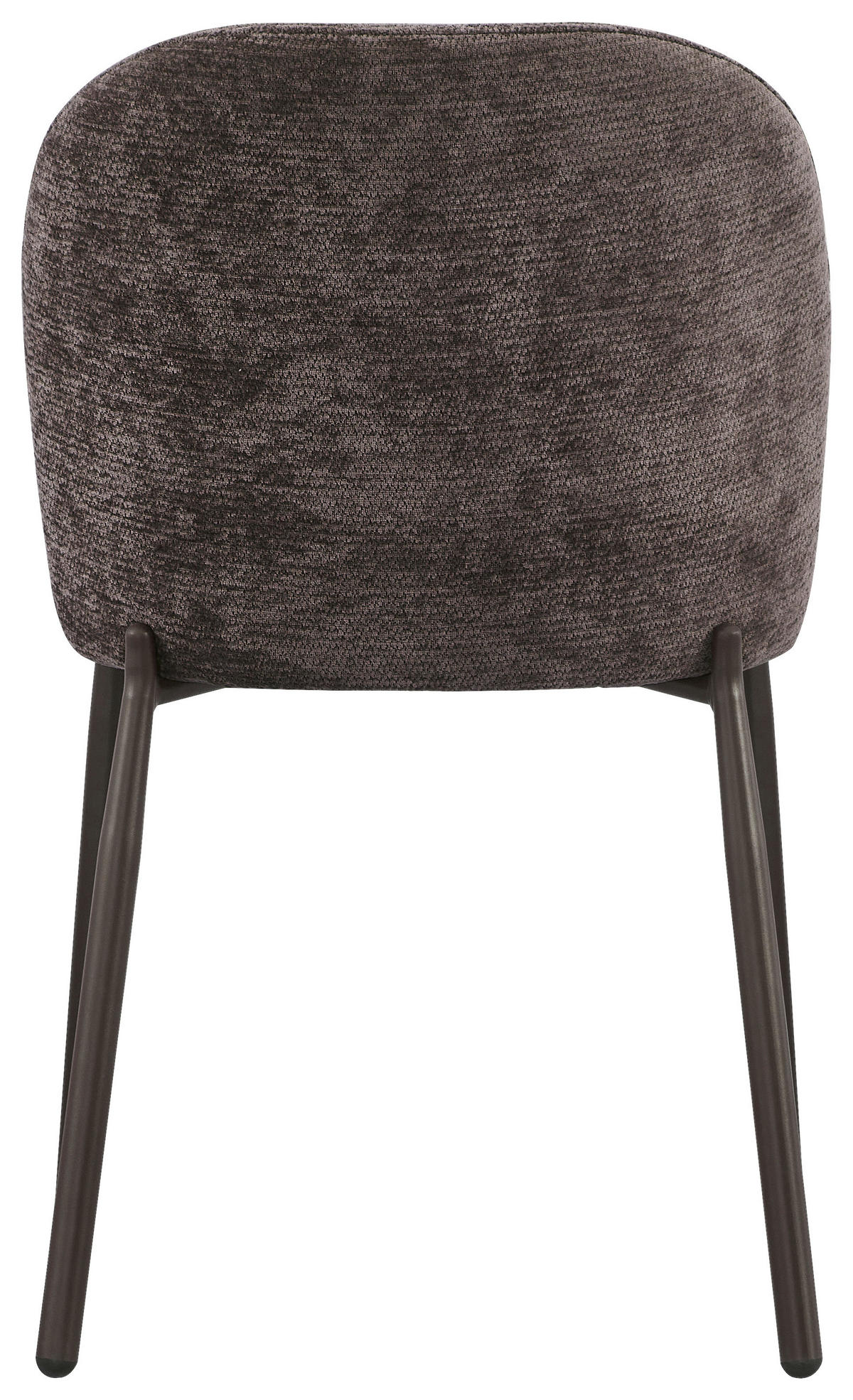 STUHL  Stoffauswahl Struktur  - Braun, Design, Textil/Metall (46/80/60cm) - Stylife