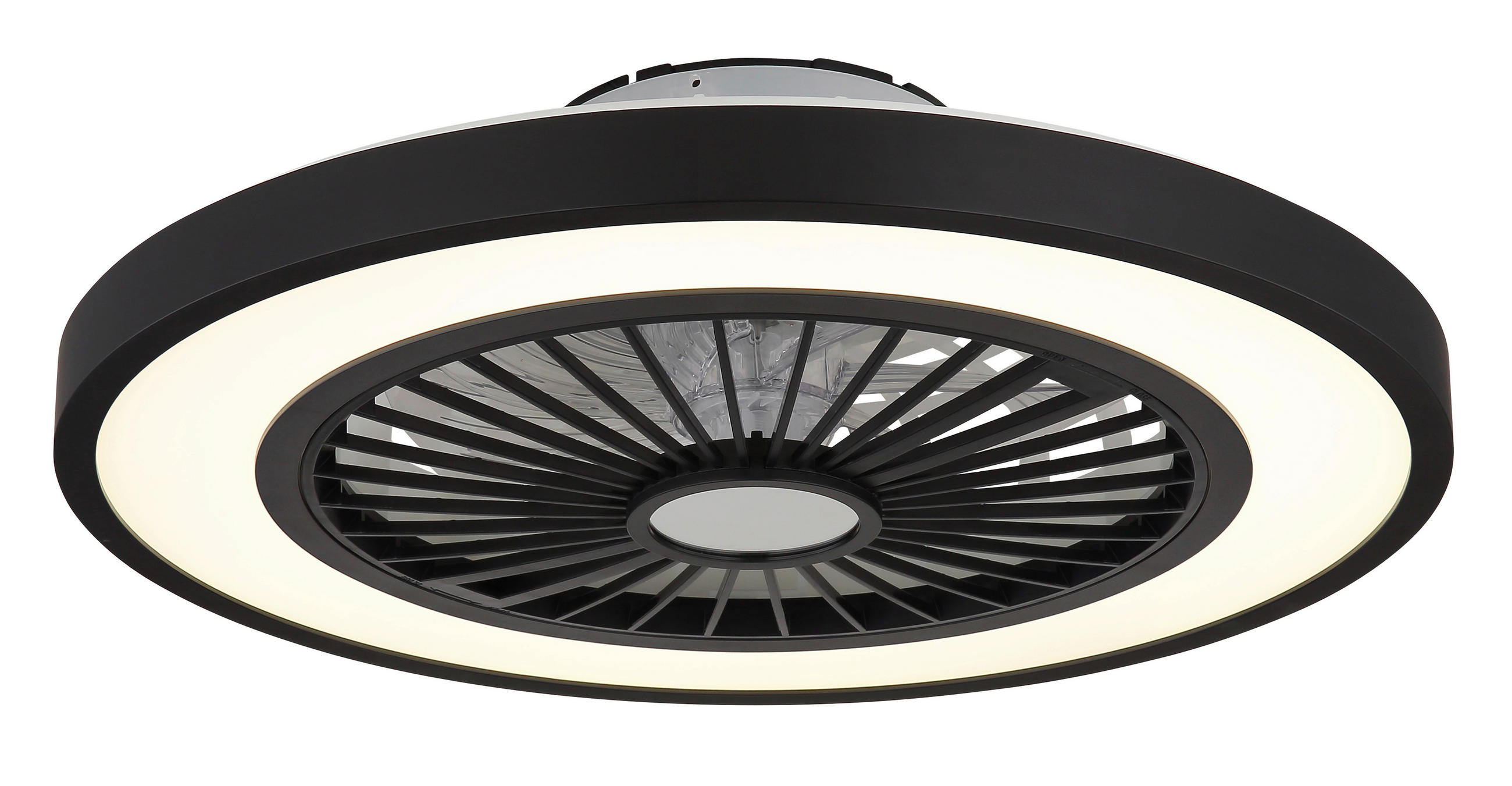 VENTILATOR STROPNI  crna   prozirno   - prozirno/crna, Konvencionalno, metal/plastika (54/15,9cm) - Globo