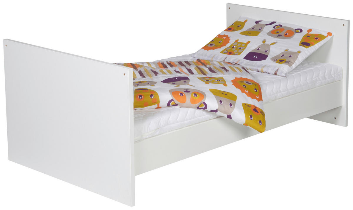 Babyzimmer 2 tlg. Melody white  - Buchefarben/Weiß, Basics, Holz/Holzwerkstoff - Schardt