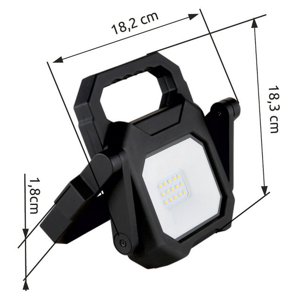 SPOLJNA LED SVETILJKA BRIAN  - prozirna/bela, Osnovno, staklo/plastika (18,3/18,2/3cm)