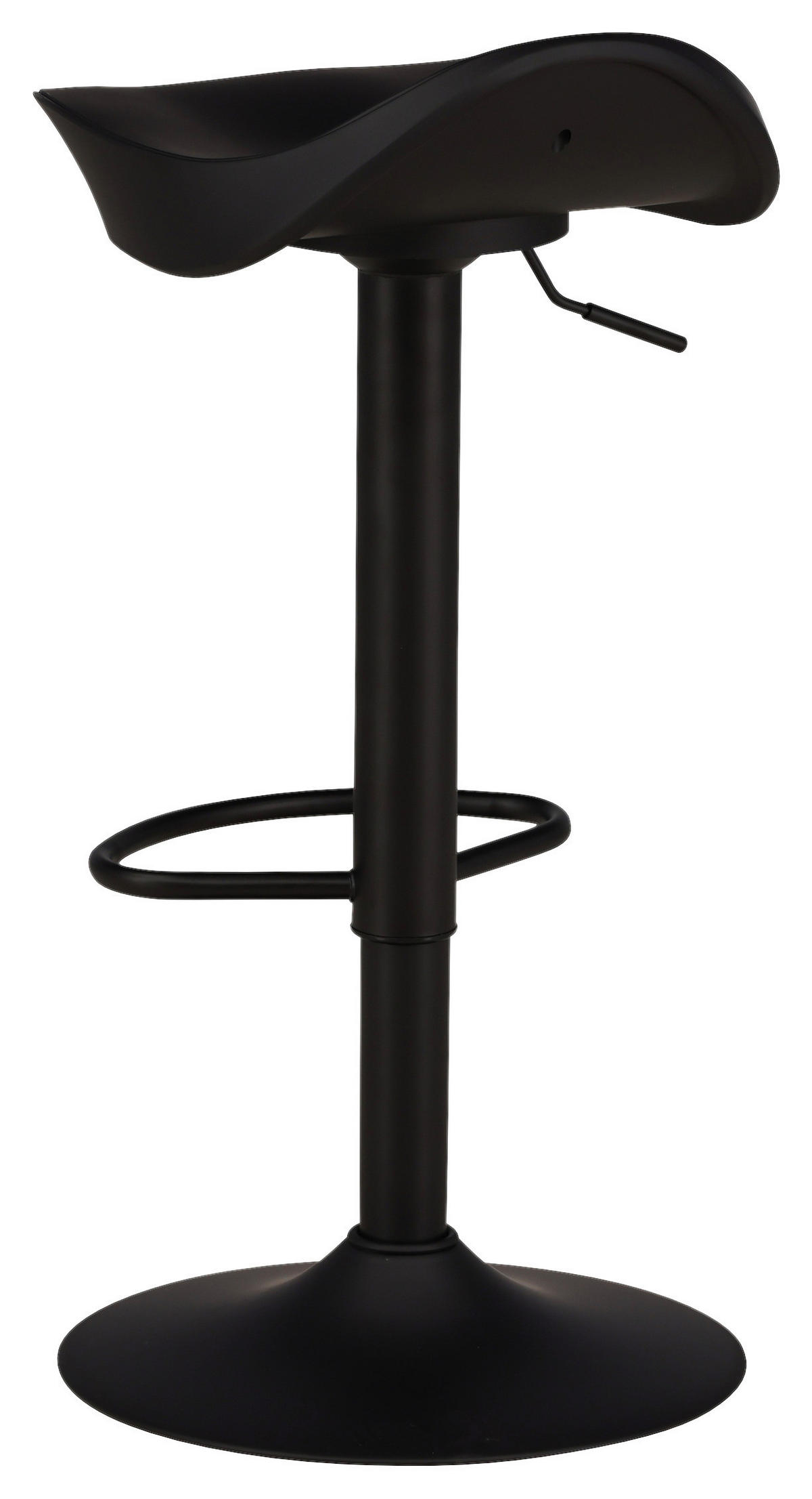 BARHOCKER-SET in Schwarz  - Schwarz, Design, Kunststoff/Metall (40/69/38cm) - Livetastic