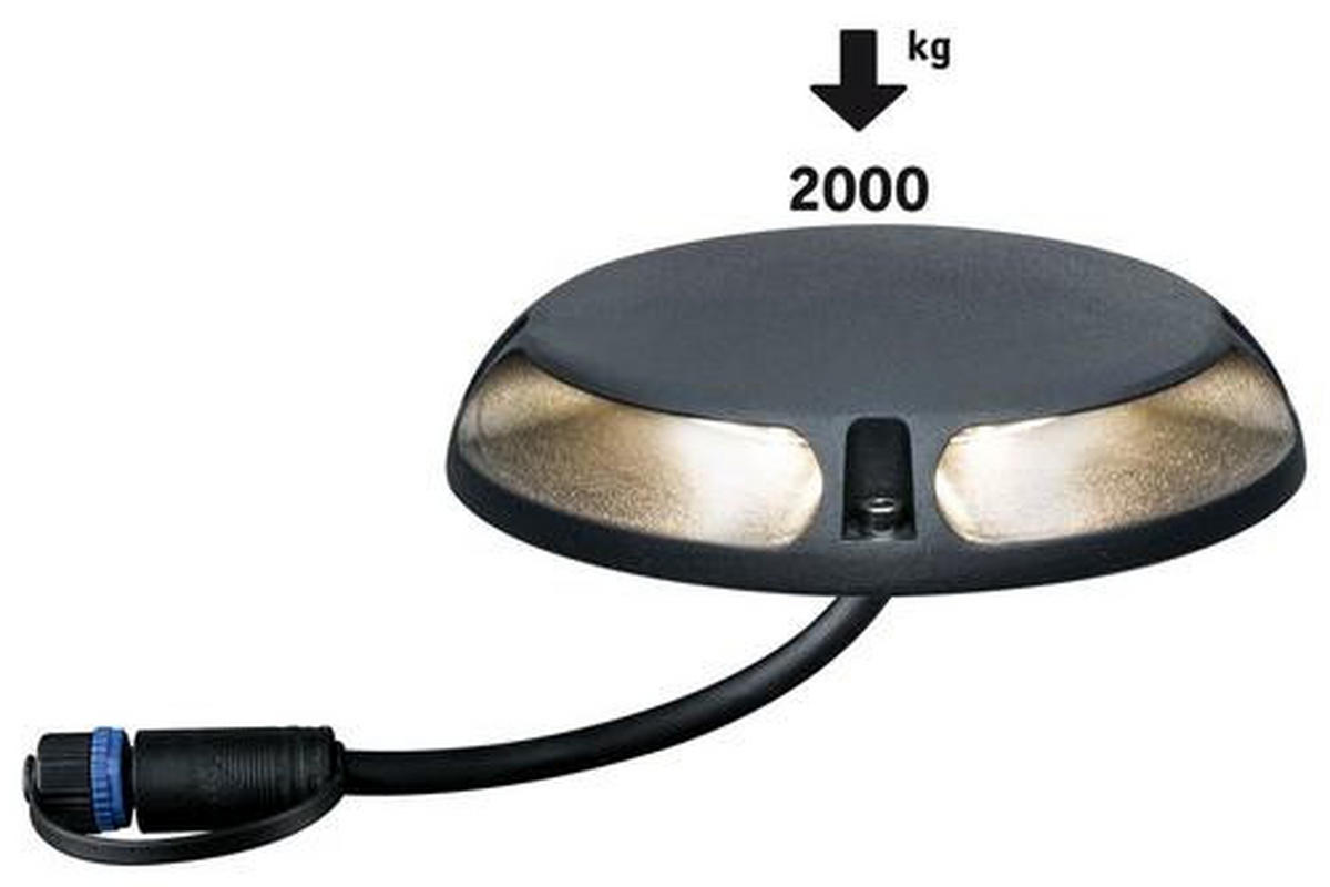 WEGELEUCHTE Plug & Shine 16/3,2 cm   - Anthrazit, Design, Metall (16/3,2cm) - Paulmann