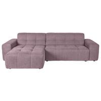 ECKSOFA Altrosa Webstoff  - Schwarz/Altrosa, KONVENTIONELL, Kunststoff/Textil (301/160cm) - Carryhome