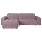 ECKSOFA Altrosa Webstoff  - Schwarz/Altrosa, KONVENTIONELL, Kunststoff/Textil (301/160cm) - Carryhome