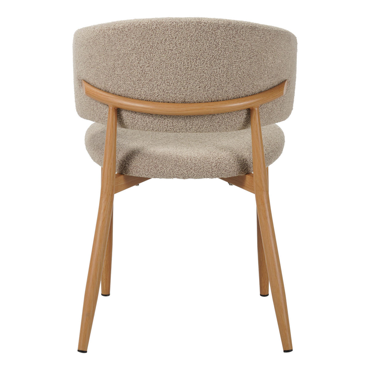 STUHL-SET 2 Stück  in Stahl Bouclé  - Sandfarben, MODERN, Textil/Metall (54/79/54cm) - Livetastic