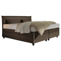 BOXSPRINGBETT 200/200 cm  Braun  - Schwarz/Braun, Design, Kunststoff/Textil (200/200cm) - RUF Betten