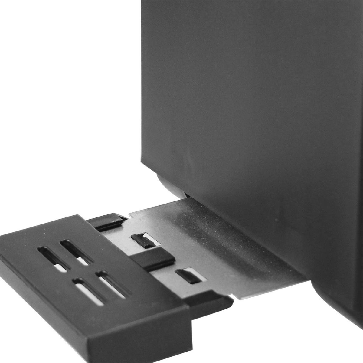 TOASTER  - Schwarz/Grau, Basics, Kunststoff/Metall (25/18/15cm) - EMERIO