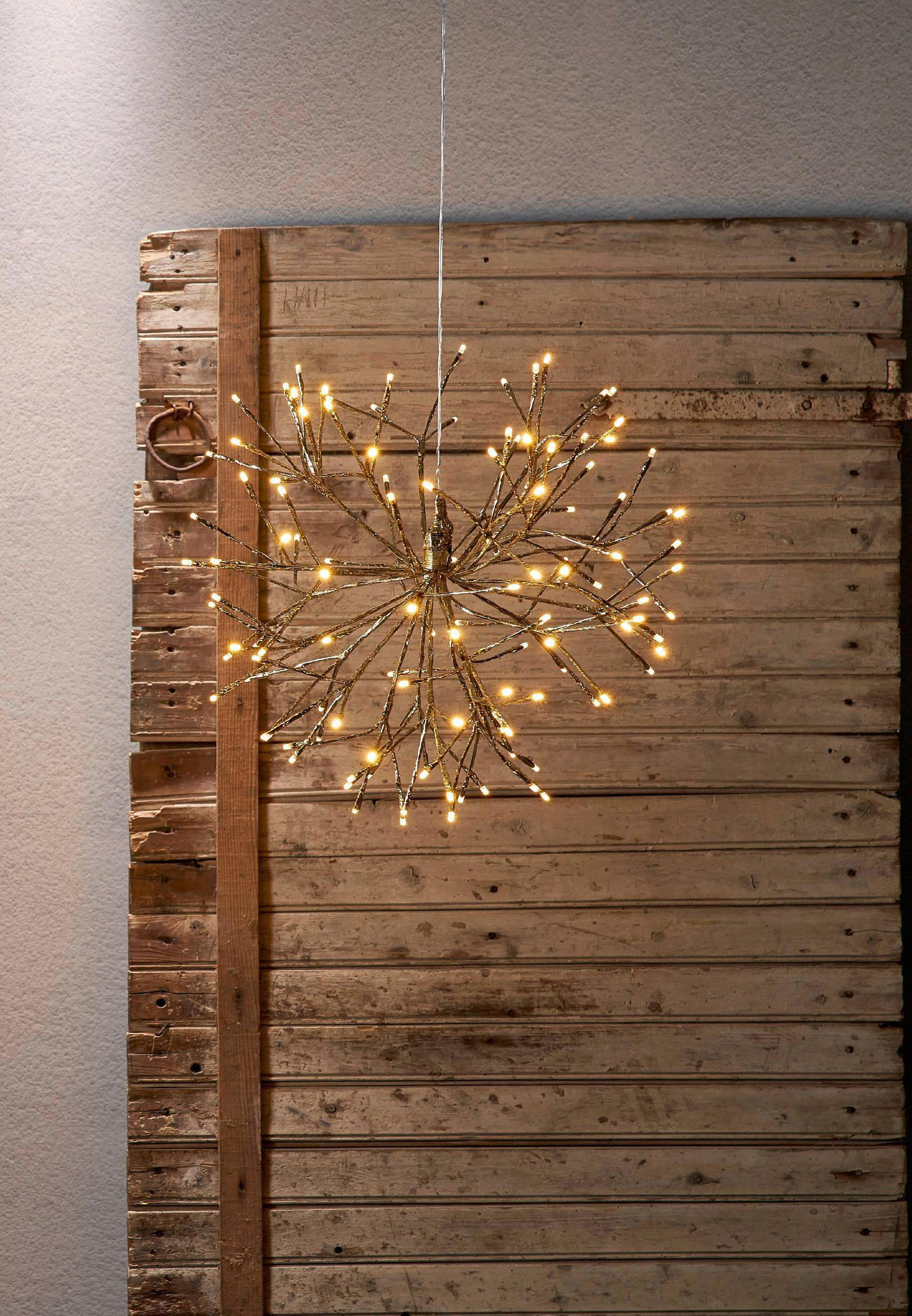 LED-DEKOLEUCHTE  - Transparent/Goldfarben, Basics, Kunststoff/Metall (50/45cm) - Eglo