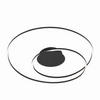 LED-DECKENLEUCHTE 49/7,5 cm   - Schwarz, Design, Metall (49/7,5cm)
