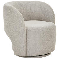SESSEL in Bouclé Grau  - Grau, Design, Textil (82/73/75cm) - home24