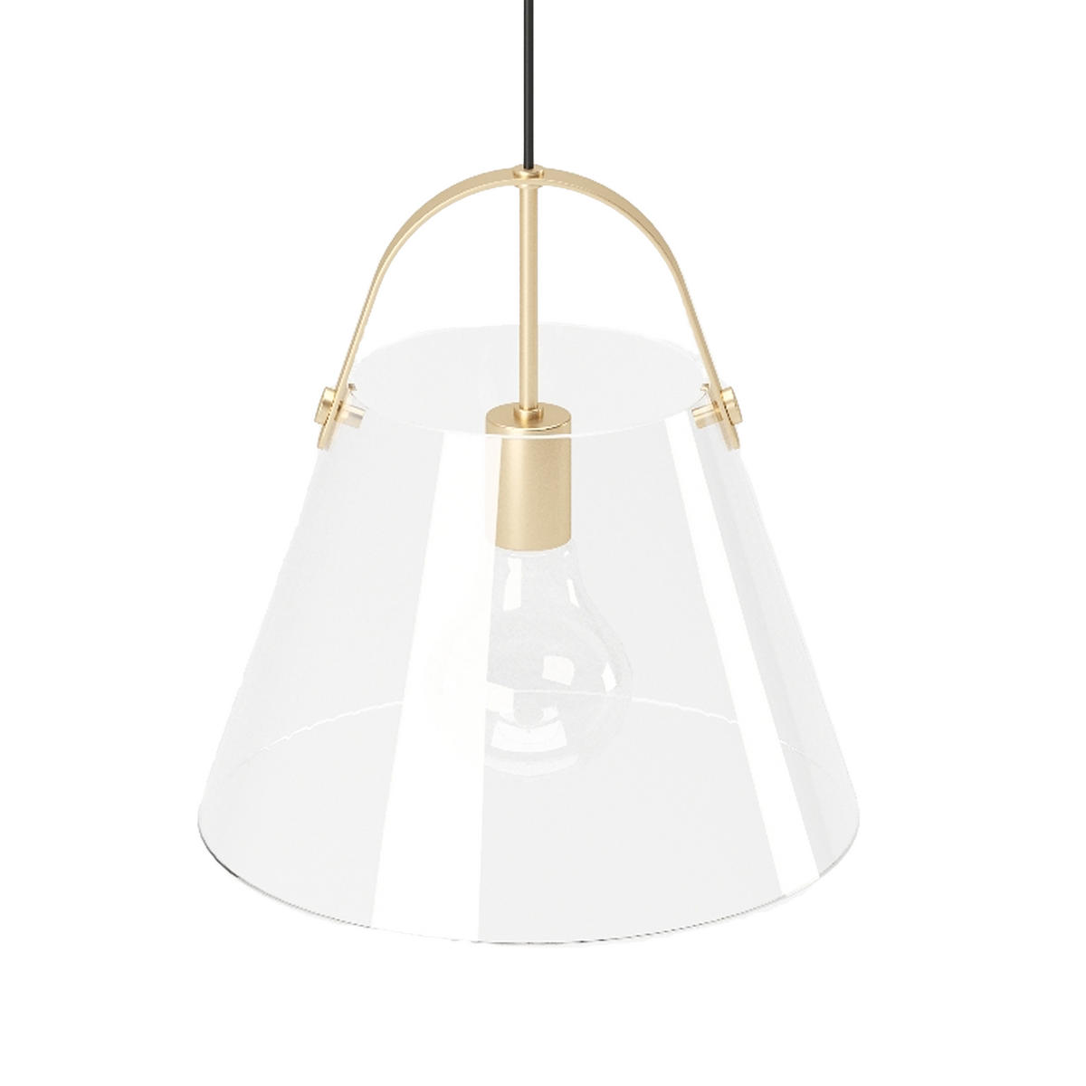 HÄNGELEUCHTE PLAYBOY 22/25/22 cm   - Goldfarben, Basics, Glas/Metall (22/25/22cm) - Playboy