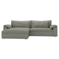 ECKSOFA  Chenille Graubraun  - Graubraun/Schwarz, Modern, Kunststoff/Textil (198/306cm) - Carryhome