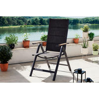 GARTENSESSEL Metall, Textil Naturfarben, Dunkelgrau  - Dunkelgrau/Naturfarben, MODERN, Textil/Metall (57/108/70cm) - Ambia Garden