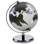 GLOBUS - Grau, Basics, Glas/Metall (21/29/22cm) - Ambia Home