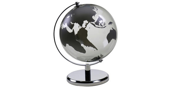 GLOBUS - Grau, Basics, Glas/Metall (21/29/22cm) - Ambia Home