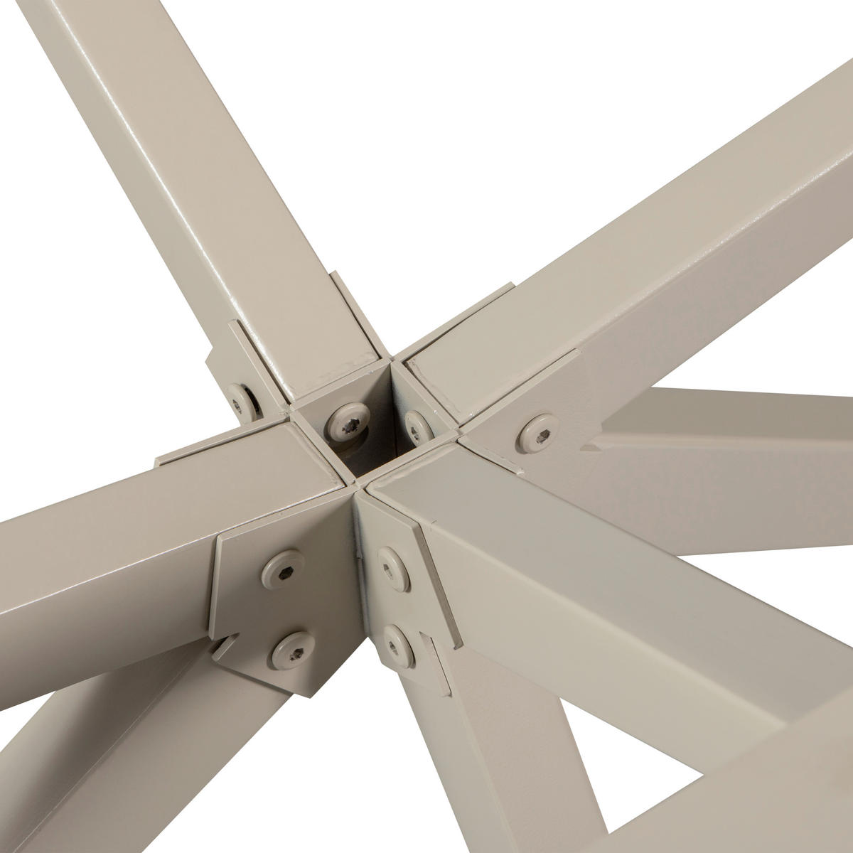 TISCHGESTELL   - Grau, MODERN, Metall (80/72/80cm) - Livetastic