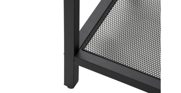 BEISTELLTISCH 30/30/61 cm Eiche furniert Schwarz, Eichefarben rechteckig  - Eichefarben/Schwarz, LIFESTYLE, Holz/Holzwerkstoff (30/30/61cm) - Xora