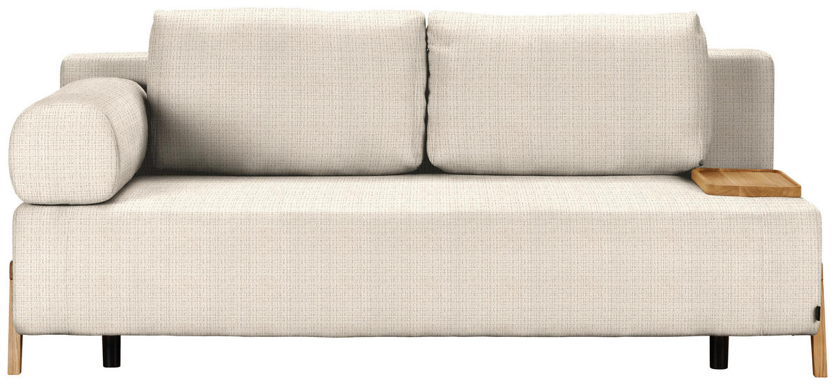 SCHLAFSOFA in Holz, Textil Beige  - Beige/Naturfarben, Design, Holz/Textil (211/88/102cm) - Niels Andersson