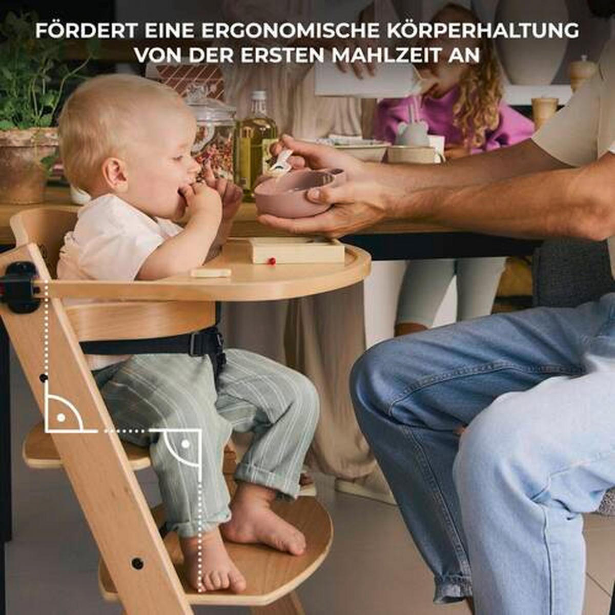 HOCHSTUHL Enock  - Buchefarben, Basics, Holz (49/73/49cm) - kinderkraft