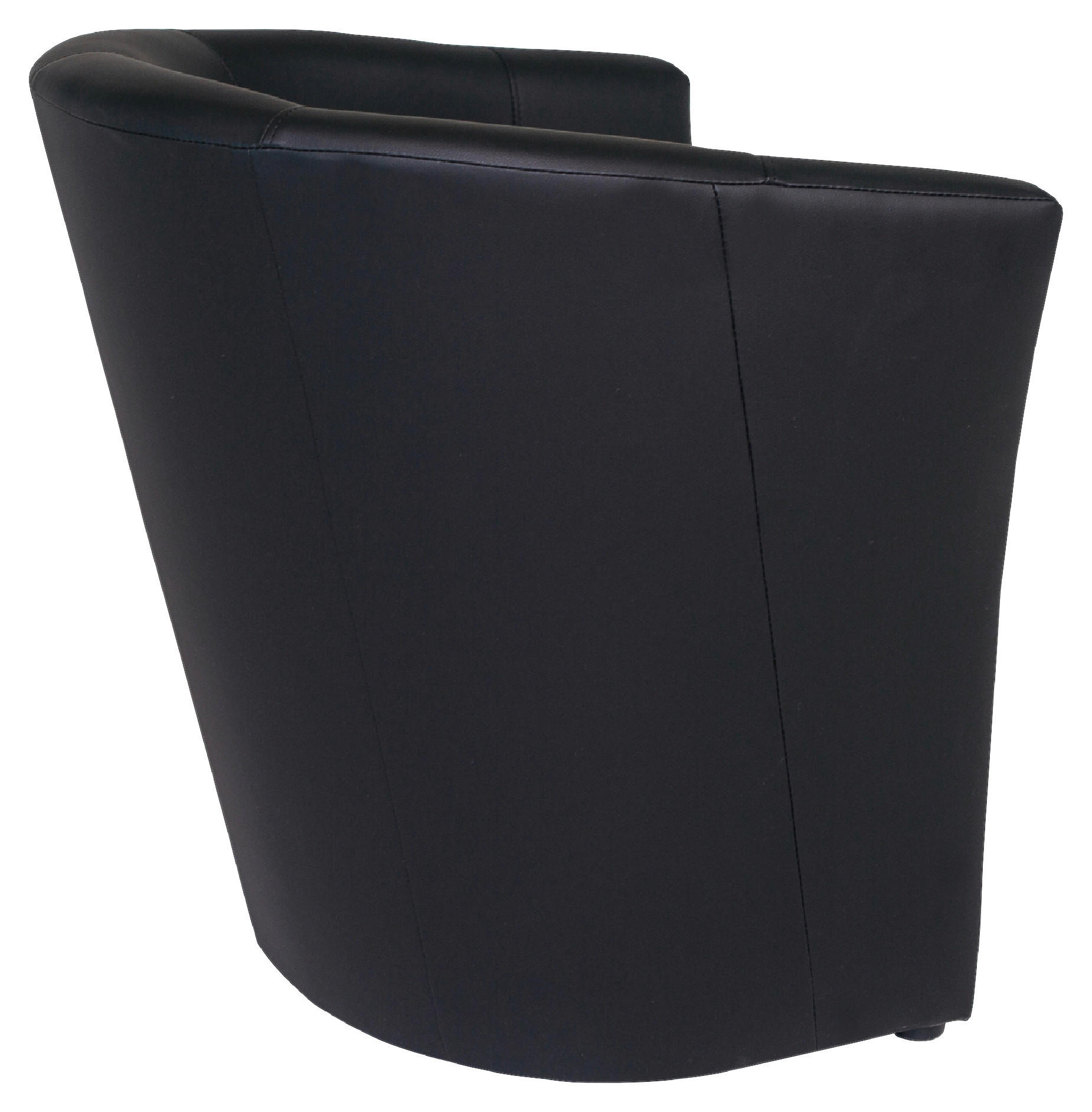 SESSEL in Lederlook Schwarz  - Schwarz, KONVENTIONELL, Kunststoff/Textil (68/78/65cm) - Boxxx