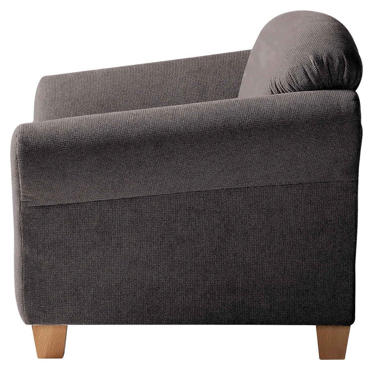 SESSEL in Flachgewebe Dunkelbraun  - Dunkelbraun/Naturfarben, Konventionell, Holz/Textil (101/84/89cm) - Sit & More