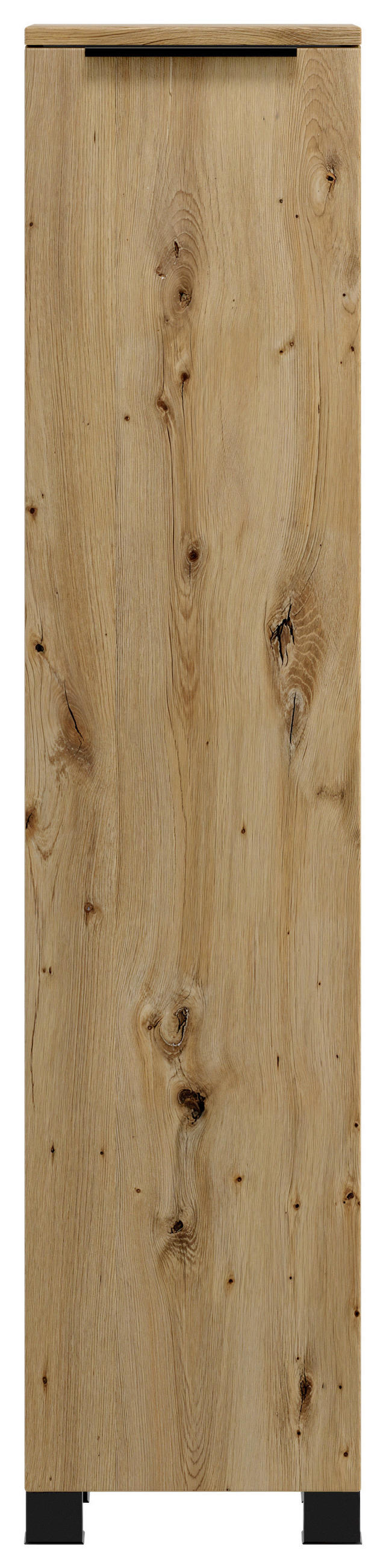 MIDISCHRANK 30/130/35 cm  - Schwarz/Eiche Artisan, Modern, Holzwerkstoff/Kunststoff (30/130/35cm) - Held