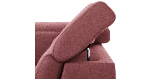 WOHNLANDSCHAFT in Webstoff Hellrot  - Hellrot/Silberfarben, Design, Textil/Metall (168/320/226cm) - Xora