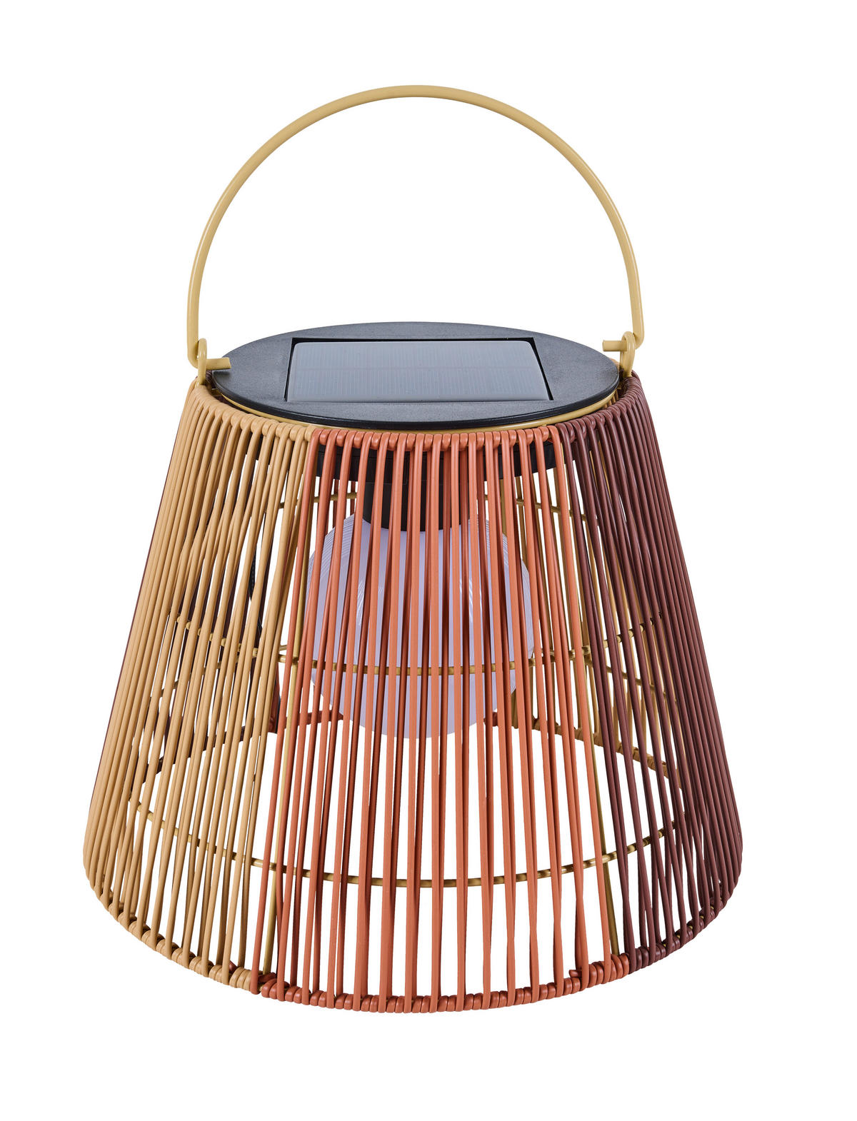 SOLARLEUCHTE  - Braun, Design, Kunststoff/Metall (28/22cm) - Ambia Home