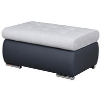 HOCKER in Textil Grau, Dunkelgrau  - Dunkelgrau/Grau, Design, Kunststoff/Textil (92/45/61cm) - MID.YOU