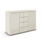 SIDEBOARD  in 120/81/42 cm  - Champagner, Design, Glas/Holzwerkstoff (120/81/42cm) - Xora