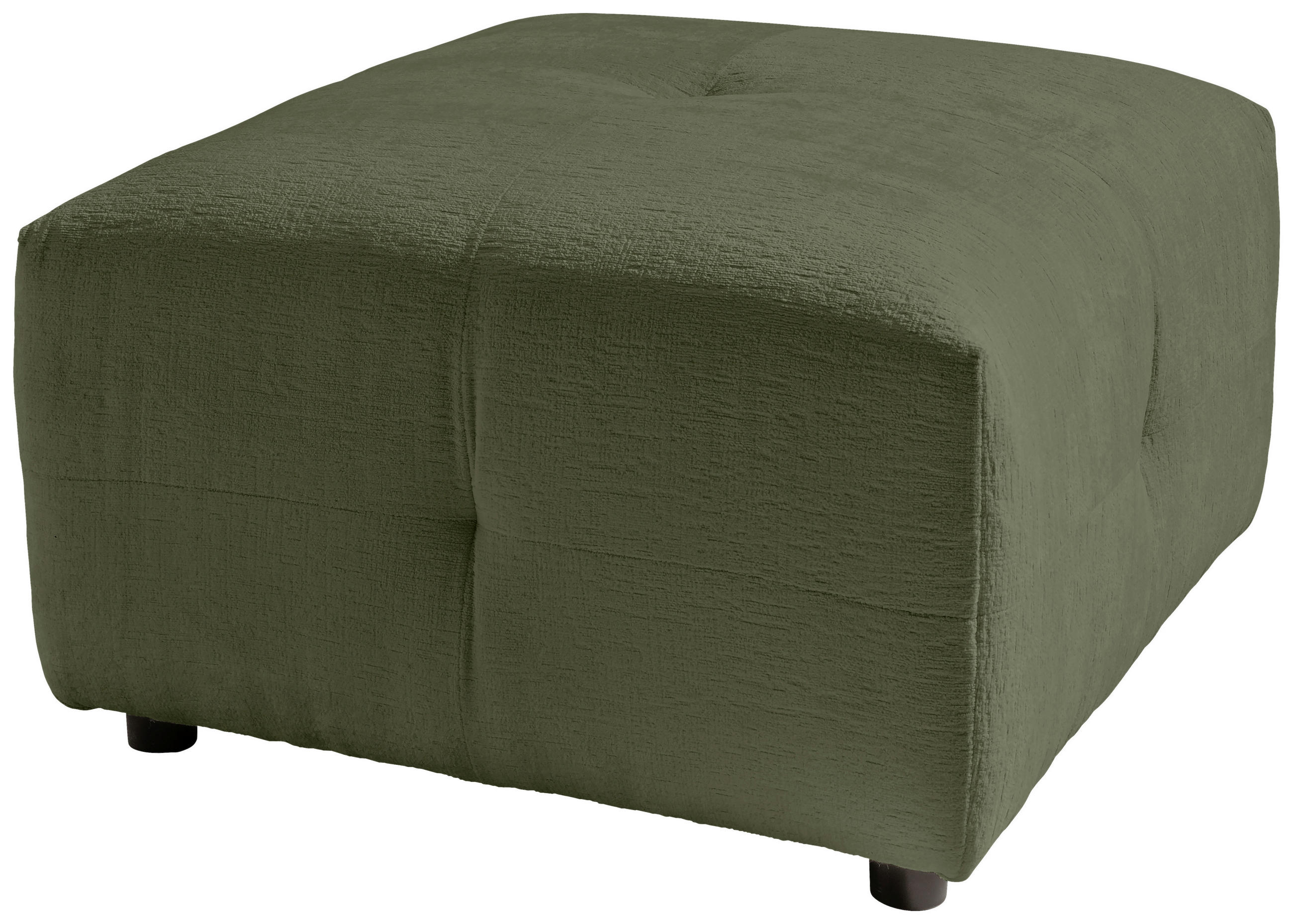 HOCKER in Textil Grün - Schwarz/Grün, Design, Kunststoff/Textil (72/44/72cm) - Livetastic