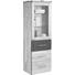 VITRINE in vollmassiv Erle Braun, Erlefarben - Chromfarben/Erlefarben, Natur, Glas/Holz (50/160/41cm) - Linea Natura VITRINE in vollmassiv Erle Braun, Erlefarben - Chromfarben/Erlefarben, Natur, Glas/Holz (50/160/41cm) - Linea Natura