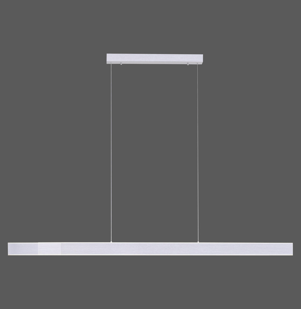 SUSPENSION LED 179/4,8/120 cm    - Alufarben, Design, Kunststoff/Metall (179/4,8/120cm) - Neuhaus PURE