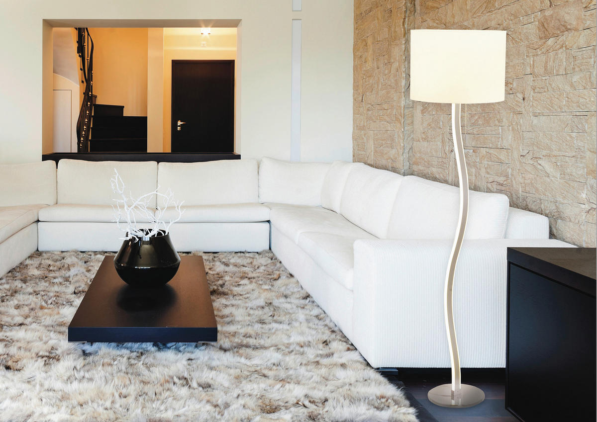 STEHLEUCHTE 40/192 cm    - Weiß, Design, Kunststoff/Metall (40/192cm) - Näve