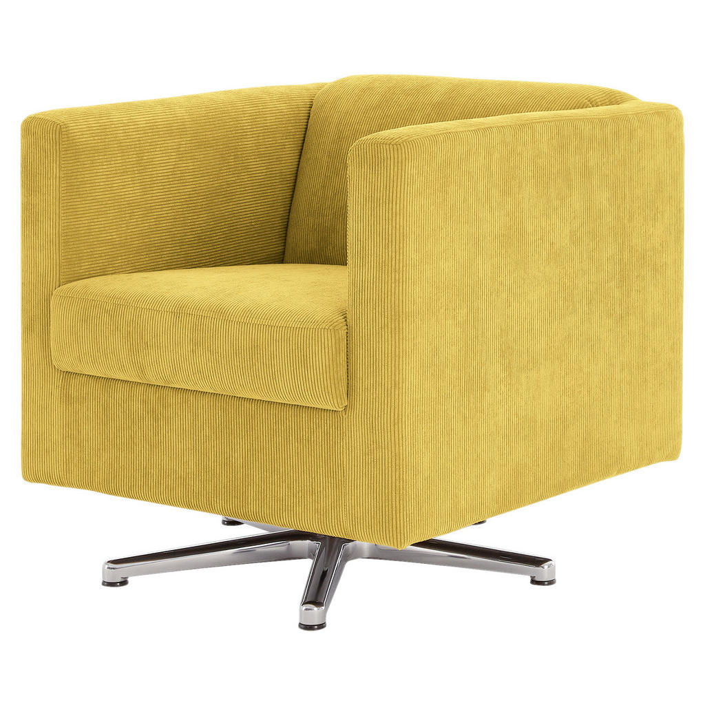 Thumbnail - Looks by W.Joop Designsessel Looks I, Gelb, Textil, Uni, 72x71x75 cm, Made in EU, Wohnzimmer, Sessel, Polstersessel