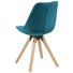 STUHL Grün - Eichefarben/Grün, Design, Holz/Textil (48/82/56cm) - Ambia Home