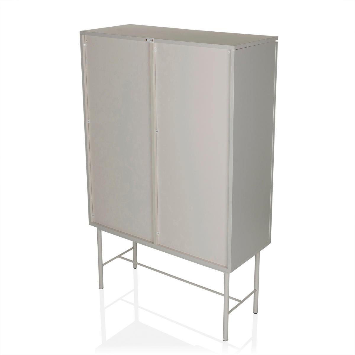 REGAL  82/130/35 cm Grau  - Grau, MODERN, Holzwerkstoff/Metall (82/130/35cm) - MID.YOU