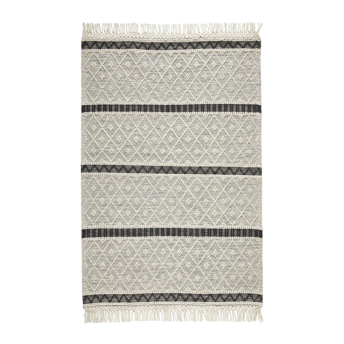 HANDWEBTEPPICH 160/230 cm Sylt Creme  - Creme, Natur, Textil (160/230cm) - Linea Natura