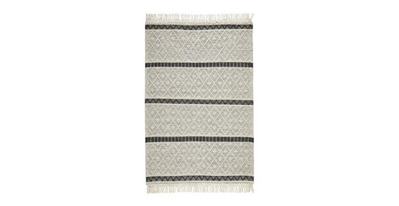 HANDWEBTEPPICH 160/230 cm Sylt Creme - Creme, Natur, Textil (160/230cm) - Linea Natura