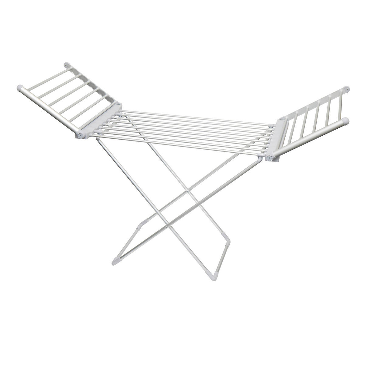 RUHASZÁRÍTÓ ÁLLVÁNY - fehér, Basics, fém (104/6/55cm)