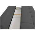 BOXSPRINGSOFA in Chenille Anthrazit  - Anthrazit/Schwarz, MODERN, Kunststoff/Textil (210/72/105cm) - Cantus